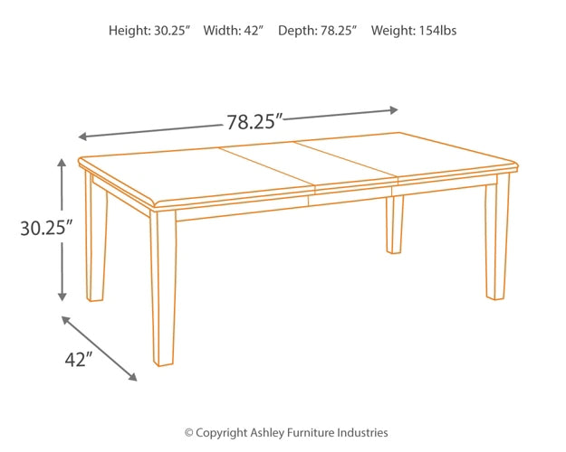 Mesa de comedor RECT EXT de Haddigan