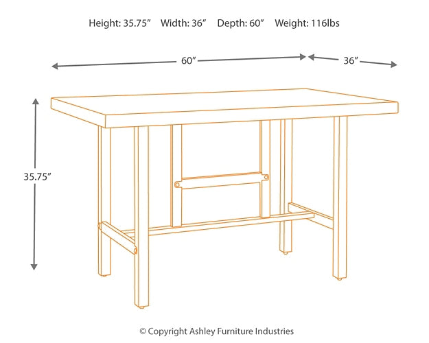 Mesa de comedor rectangular Kavara