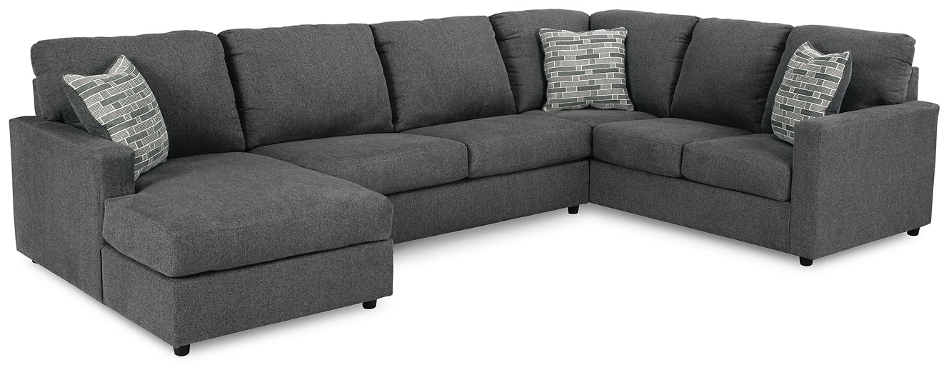 Seccional de 3 piezas con chaise longue Edenfield