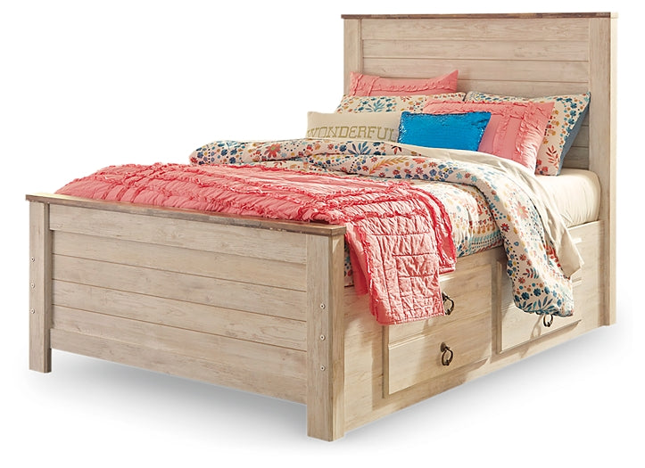 Cama Willowton con dos cajones de almacenamiento