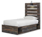 Cama con paneles Drystan con 2 cajones de almacenamiento