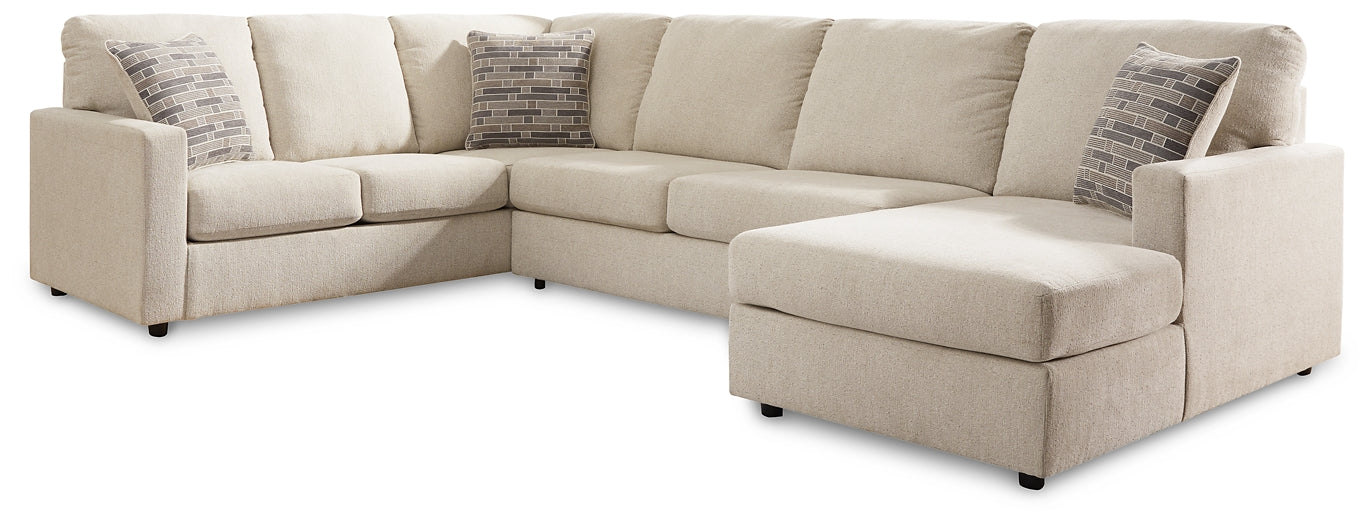 Seccional de 3 piezas con chaise longue Edenfield