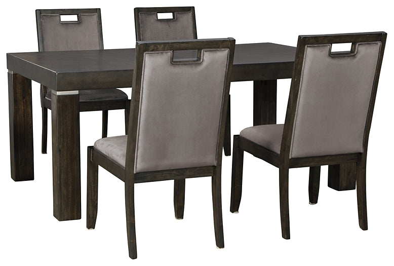 Mesa de comedor Hyndell y 4 sillas