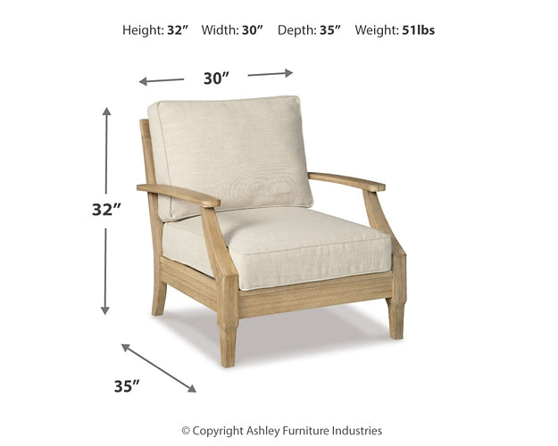 Sofá de dos plazas para exteriores Clare View con 2 sillones