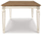 Mesa de comedor Realyn RECT EXT