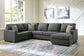 Seccional de 3 piezas con chaise longue Edenfield