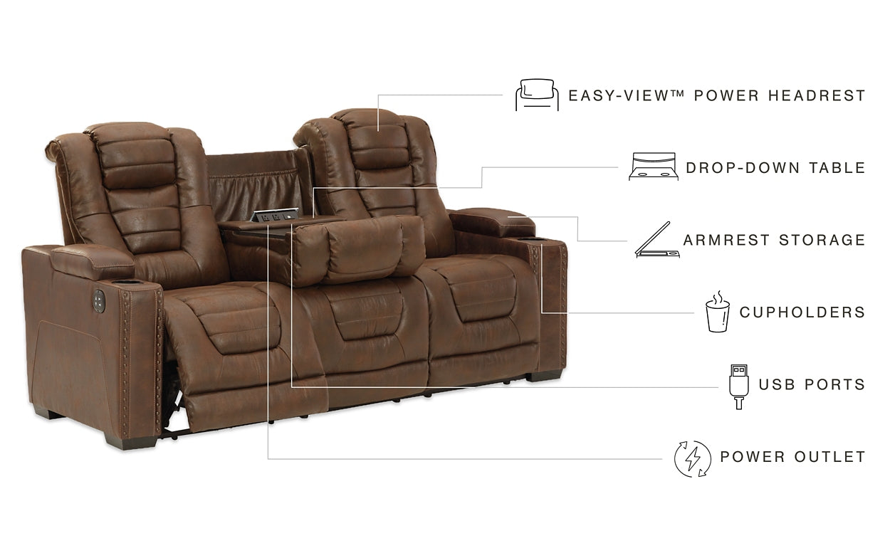 Owner's Box PWR REC Sofa with ADJ Headrest