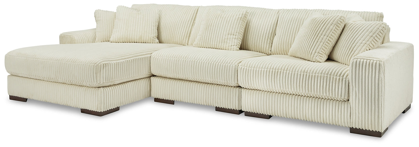 Seccional de 3 piezas Lindyn con chaise longue