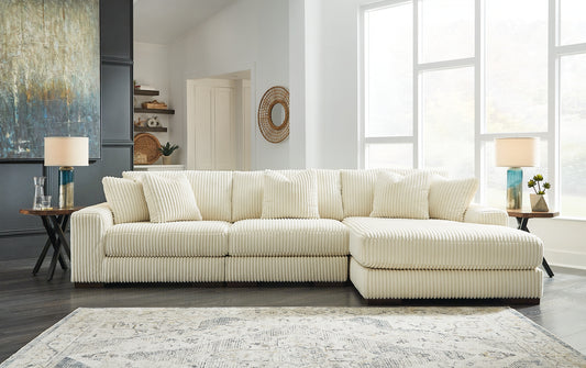 Seccional de 3 piezas Lindyn con chaise longue