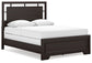 Cama Queen con paneles y tocador con espejo Covetown