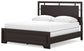 Cama California King con paneles y tocador Covetown