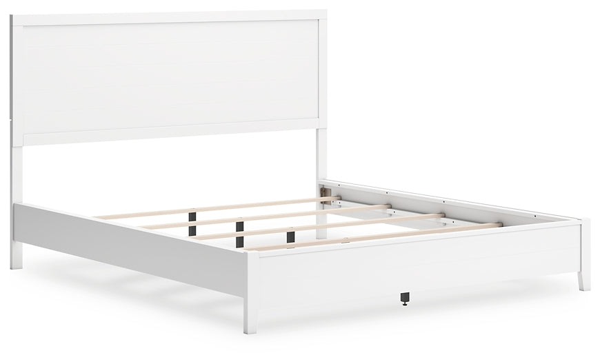 Cama California King con paneles y tocador con espejo de Binterglen