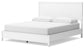 Cama California King con paneles y tocador con espejo de Binterglen