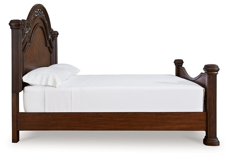 Cama con dosel California King de Lavinton con tocador