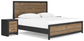 Vertani King Panel Bed with 2 Nightstands