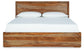 Cama California King con paneles y tocador con espejo Dressonni