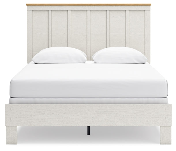 Cama tamaño queen con paneles Linnocreek