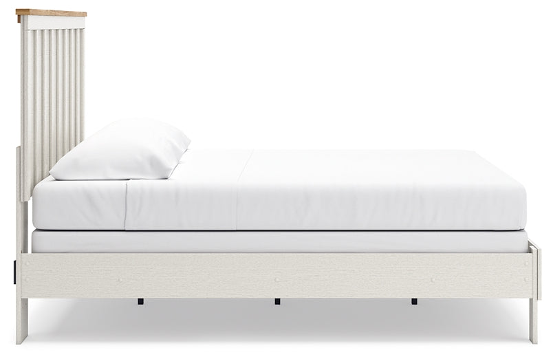 Cama tamaño king con paneles Linnocreek