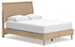 Cama Queen con paneles y tocador con espejo Cielden