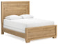 Cama Queen Galliden con paneles y tocador