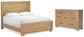 Cama California King con paneles y tocador Galliden