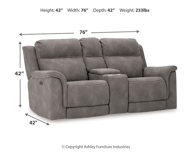 Loveseat/CON/ADJ HDRST DuraPella PWR REC de próxima generación