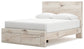 Cama Queen con paneles de almacenamiento Lawroy