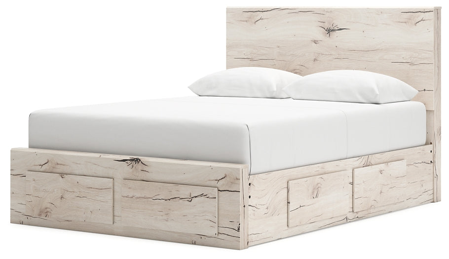 Cama Queen con paneles de almacenamiento Lawroy