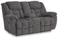 Loveseat Foreside DBL Rec con consola