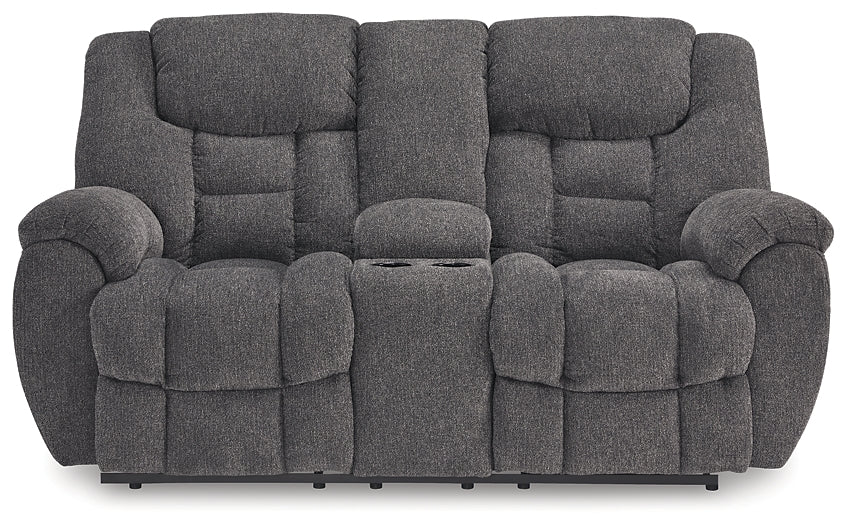 Loveseat Foreside DBL Rec con consola