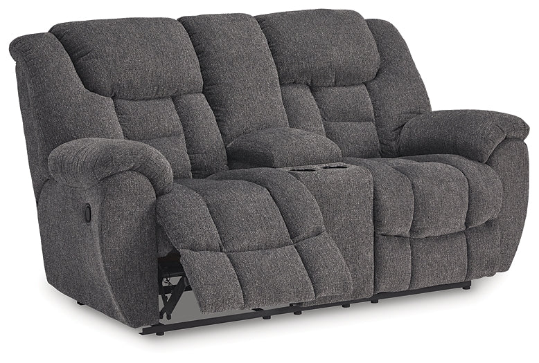 Loveseat Foreside DBL Rec con consola