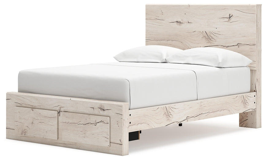 Cama con almacenamiento de paneles completos Lawroy