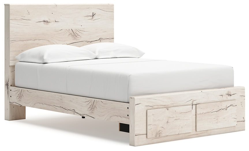 Cama con almacenamiento de paneles completos Lawroy