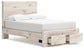 Cama con almacenamiento de paneles completos Lawroy