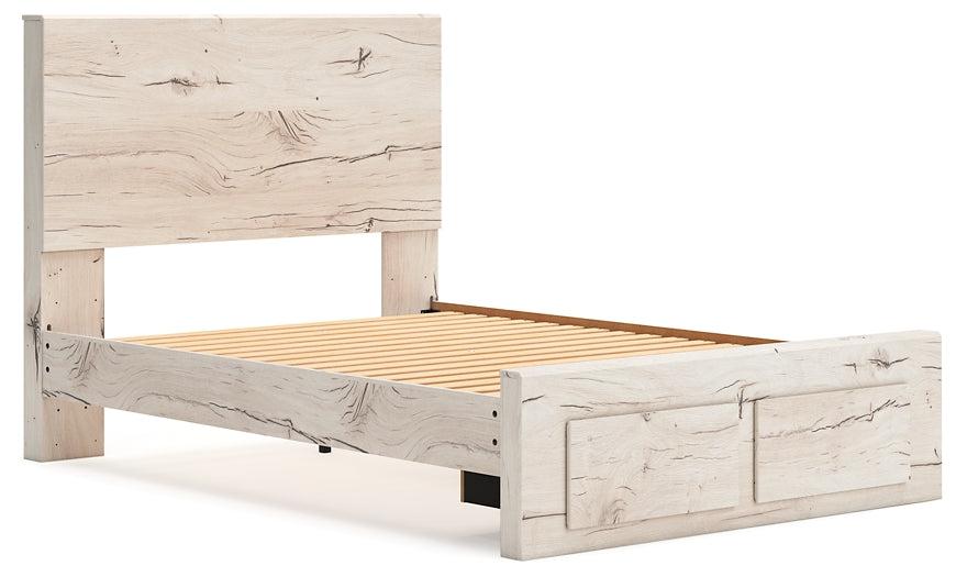 Cama con almacenamiento de paneles completos Lawroy