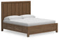 Cama California King con paneles, tocador y mesita de noche Cabalynn