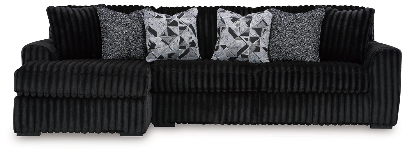 Sofá modular de dos piezas con chaise longue Midnight-Madness