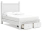 Mollviney Full Panel Storage Bed with Dresser and Nightstand