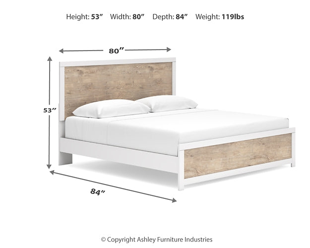 Cama tamaño king Charbitt con tocador y arcón con espejo