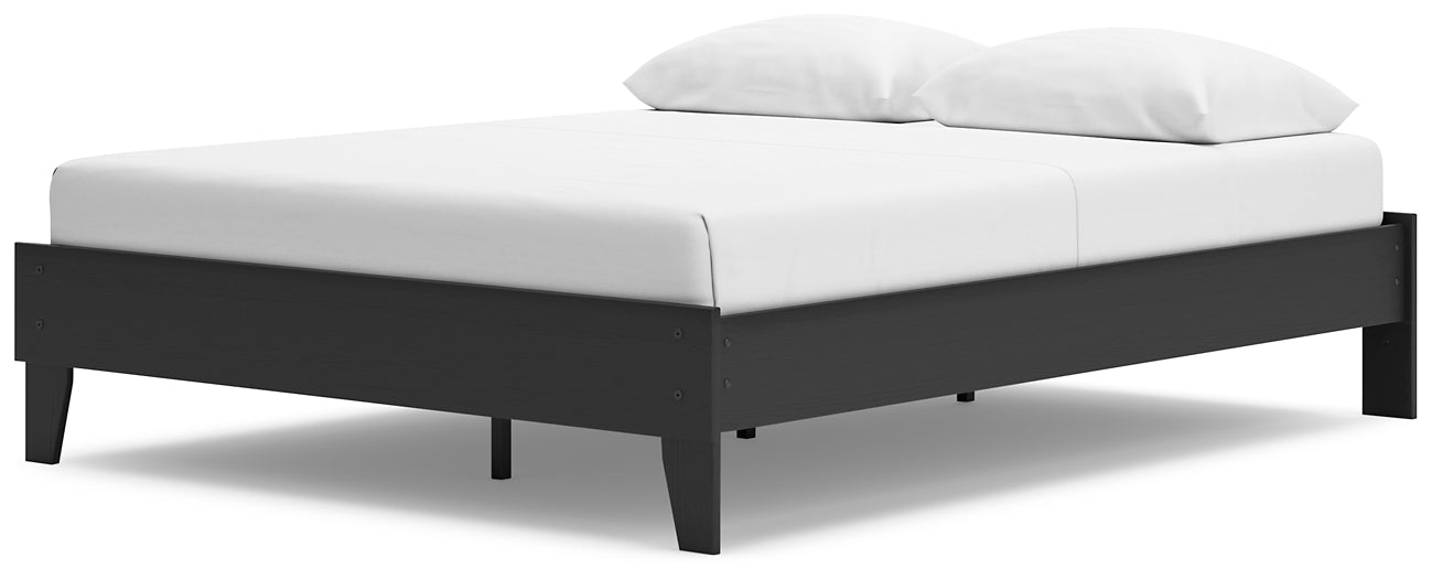 Cama Queen con plataforma Socalle, tocador y mesita de noche