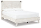 Cama tamaño queen con plataforma y tocador Shawburn