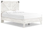 Cama de plataforma Shawburn con paneles completos y 2 mesitas de noche