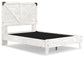 Cama de plataforma Shawburn con paneles completos y 2 mesitas de noche