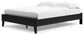 Cama Queen Finch con plataforma y dos mesitas de noche