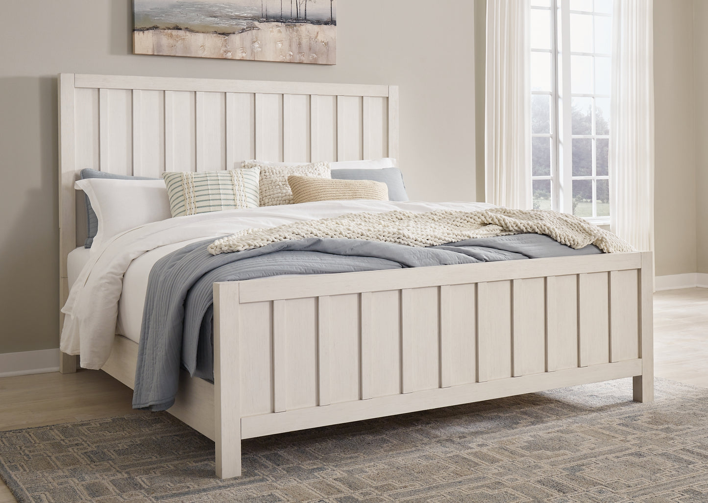 Cama Shaybrock California King con paneles