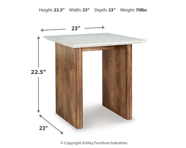 Mesa de centro Isanti con 2 mesas auxiliares