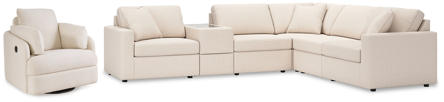 Seccional de 6 piezas con sillón reclinable Modmax