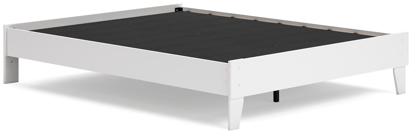 Cama Queen con plataforma Socalle y 2 mesitas de noche