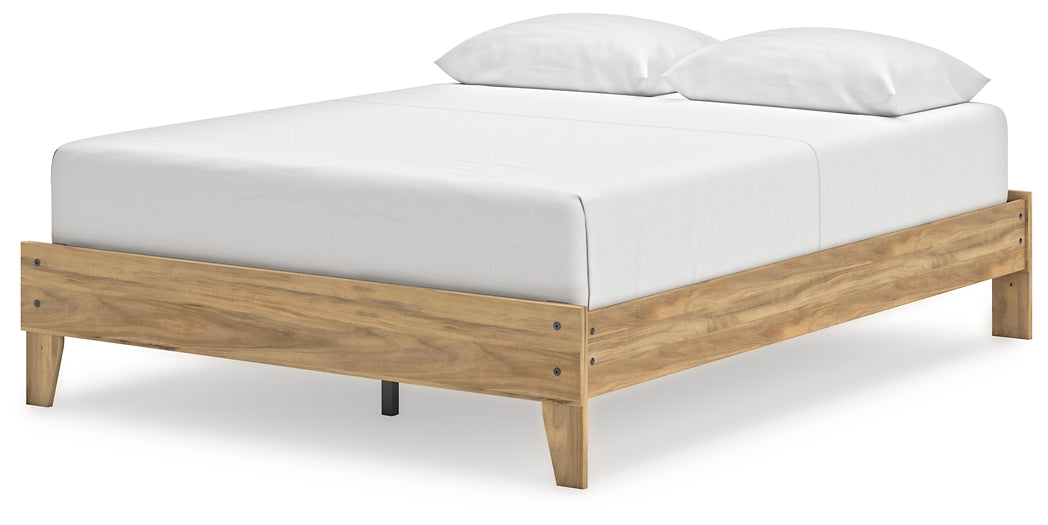 Cama Queen con plataforma Bermacy, tocador y arcón