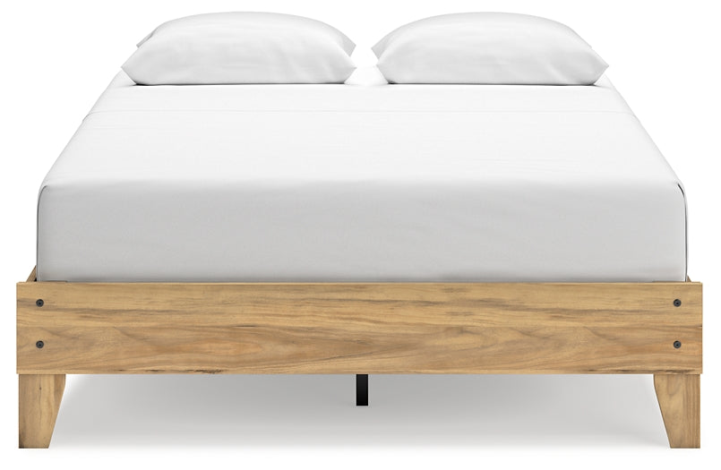 Cama Queen con plataforma Bermacy, tocador, arcón y dos mesitas de noche